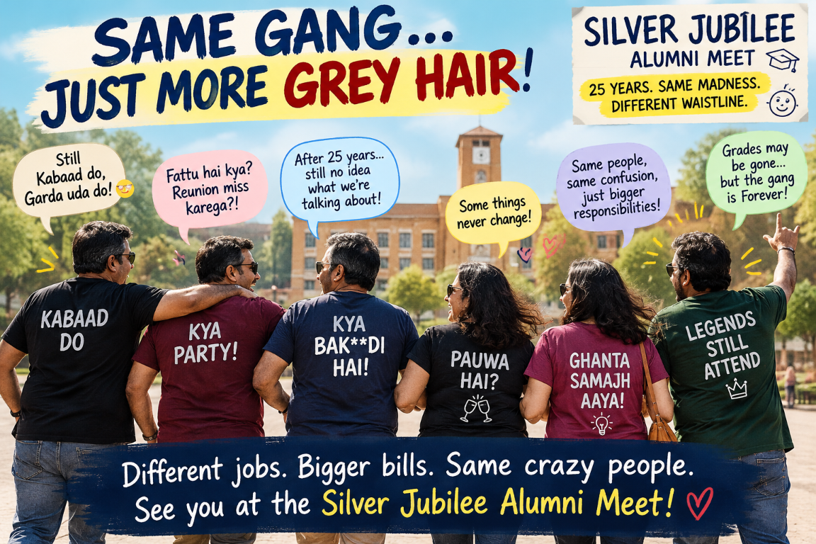 Same gang, just more grey hair — 25 years Silver Jubilee Alumni Meet